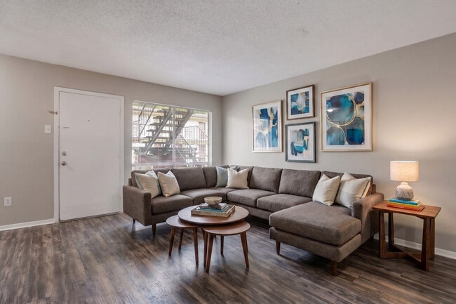 Staged Family Room - Cherry Creek Apartments