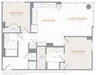 2 Bed 2 Bath-C01a