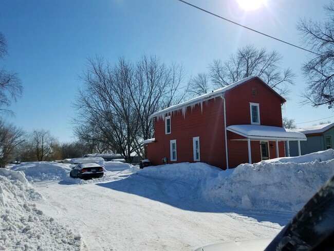 Winter scene. Large parking area - 216 East St.