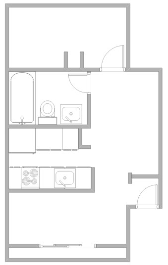 Plano de planta - Maple Court Apartments