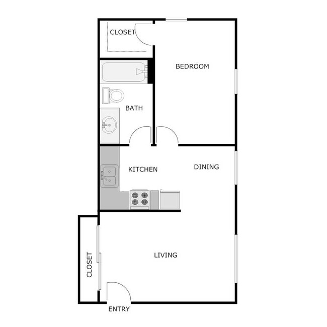 Plano de planta - SHAWANO APARTMENTS