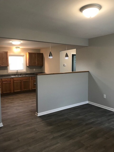 All new kitchen cabinets and fixtures. - 605 N Adair Street Apt #1