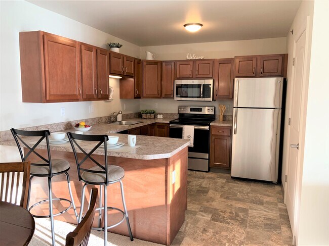 Cocina de 2 habitaciones - Oak Hill Senior Apartments