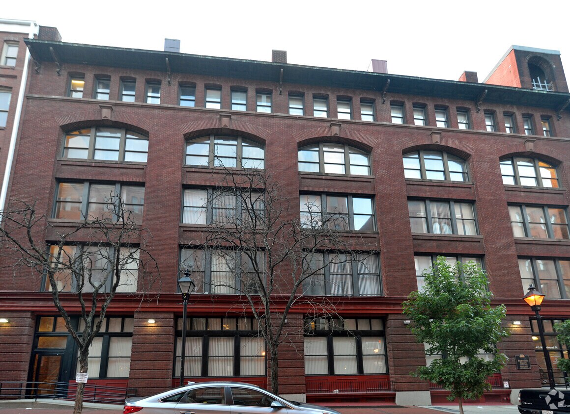 View from the south - Redwood Square Apartments