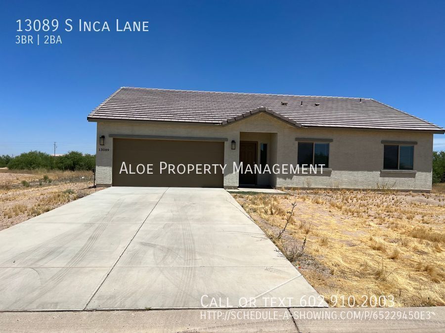 13089 S Inca Ln, Arizona City, AZ 85123 House Rental in Arizona City