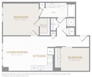 1 Bed 1 Bath Den-B01a