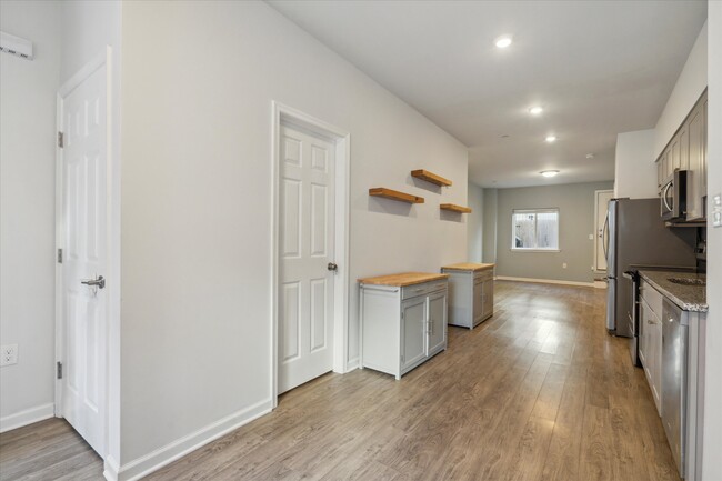 View of Basement door, Kitchen & Living Room - 1909 Brown St