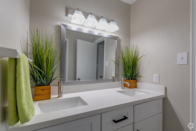 Double Sink Vanity - Campbell Grove Apartments