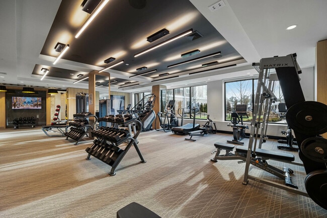 State-of-the-art fitness center offering on-demand classes - Berkshire at the Pinehills
