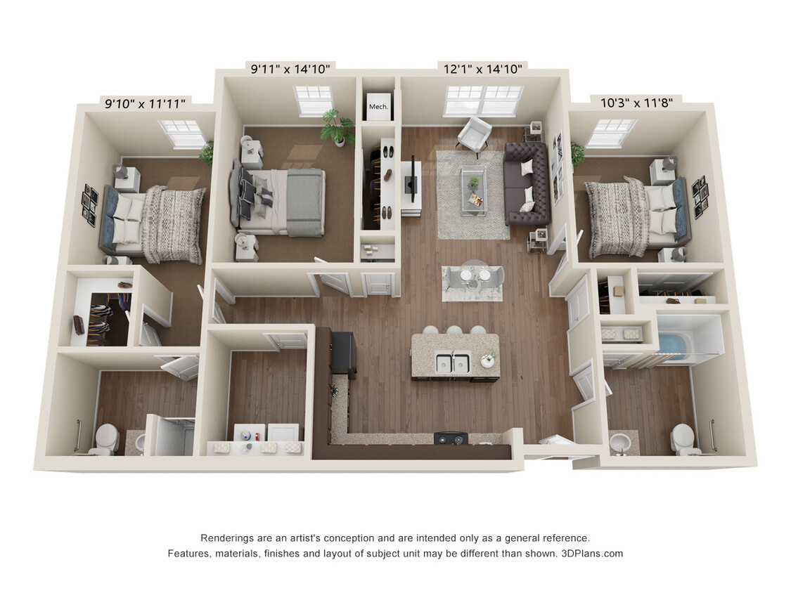 Plano de planta - RiverWorks Lofts