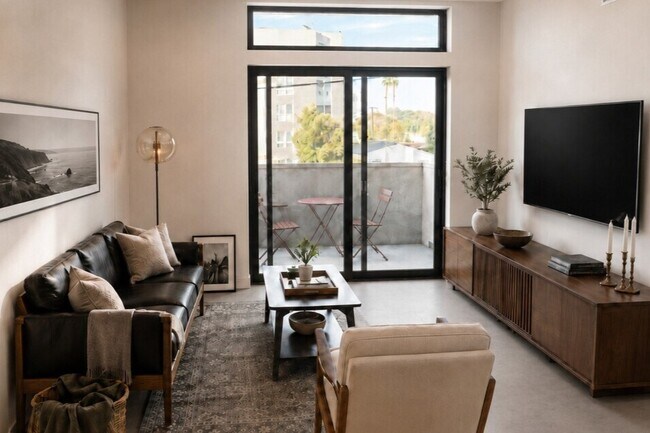 Unidad 207 Suelos de hormigón Sala de estar - Hive Barrington