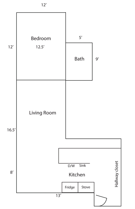 1HAB/1BA - Village View