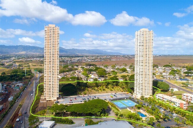 Century Park Plaza Property (in green) - 1060 Kamehameha Hwy