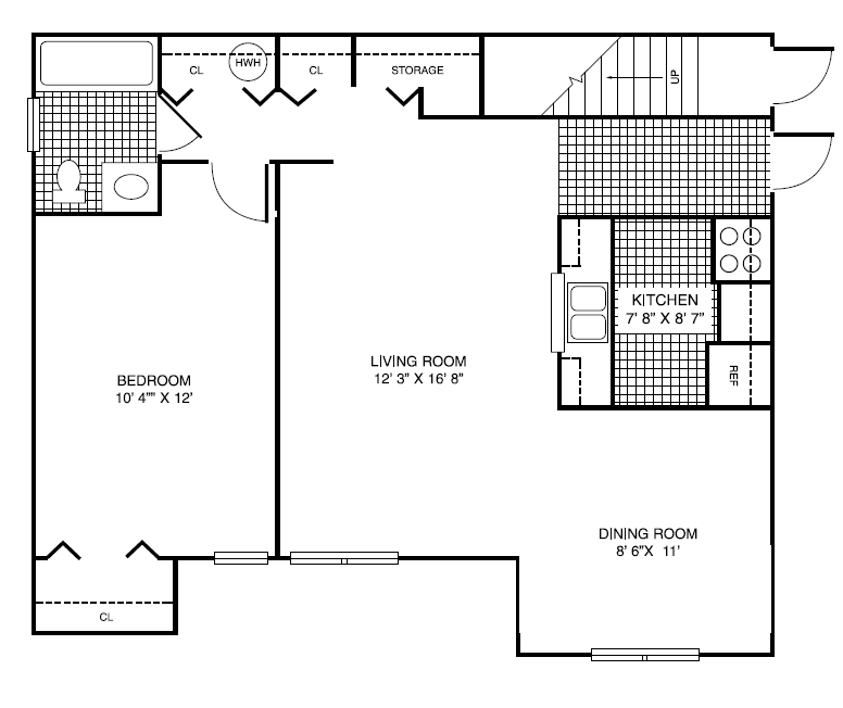 1BD/1BA - Summit Hollow Apartments