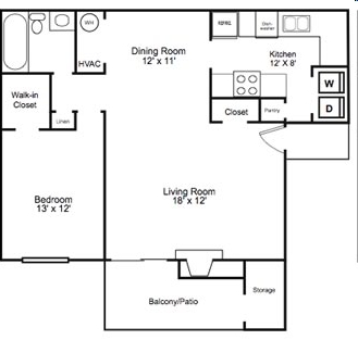 1BR/1BA - The Mark Apartments