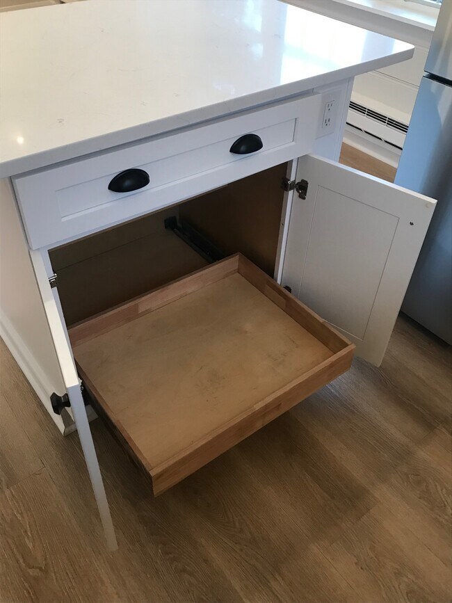 Pullout drawer in island - 81 Commerce St