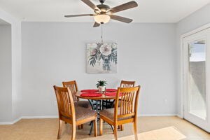 Dining area with view of backyard - 13515 W Fargo Dr