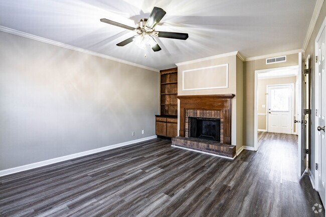2HAB-2BA-1187SF - Sala de estar - Rivermont Apartments