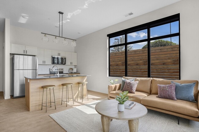Kitchen and Living Room - The Whitney