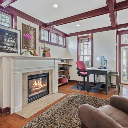 Family Room With Fireplace Opens To The Kitchen - 3 Mount Joy Ave