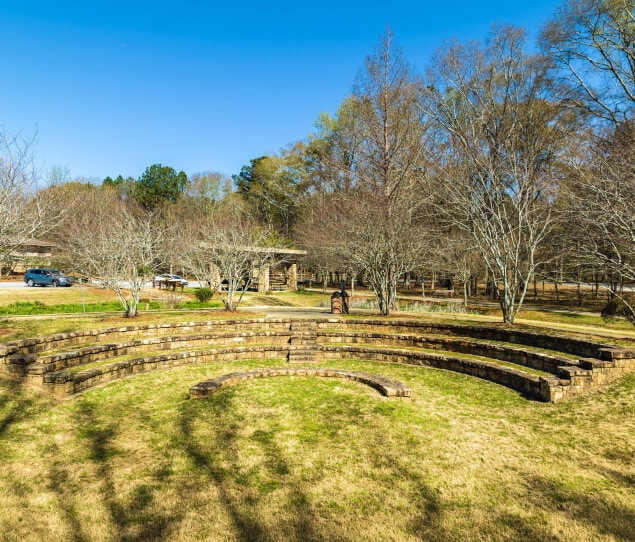 The amphitheater at Rock Mill Park