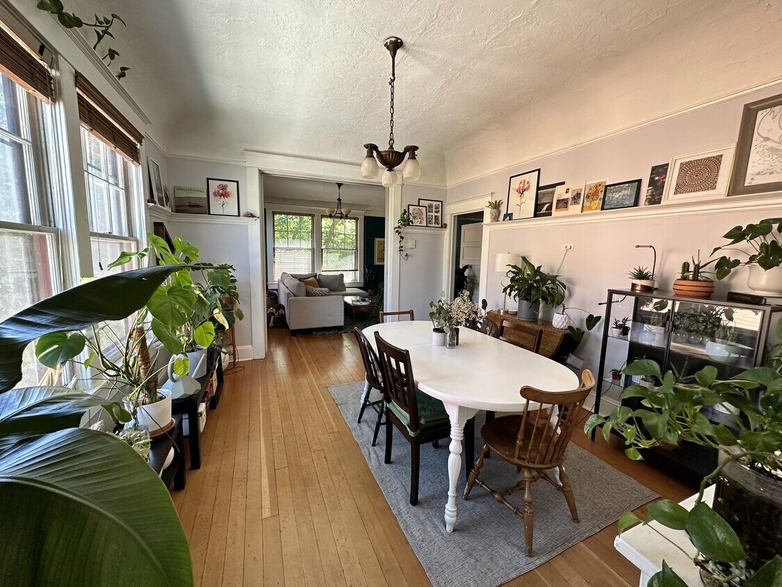 The Huge Living and Dining Rooms (Can be separated via built in Pocket doors to make it a 3 bedroom) - 2129 NW Northrup St