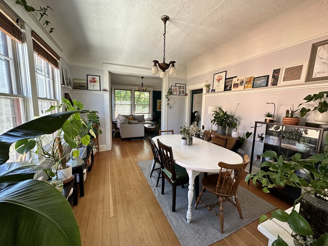 The Huge Living and Dining Rooms (Can be separated via built in Pocket doors to make it a 3 bedroom) - 2129 NW Northrup St