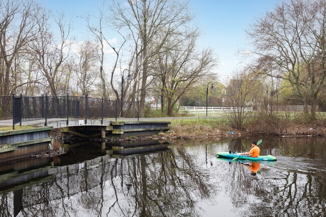Milton L. Burns Park in Riverhead offers kayak launches along the Peconic River.