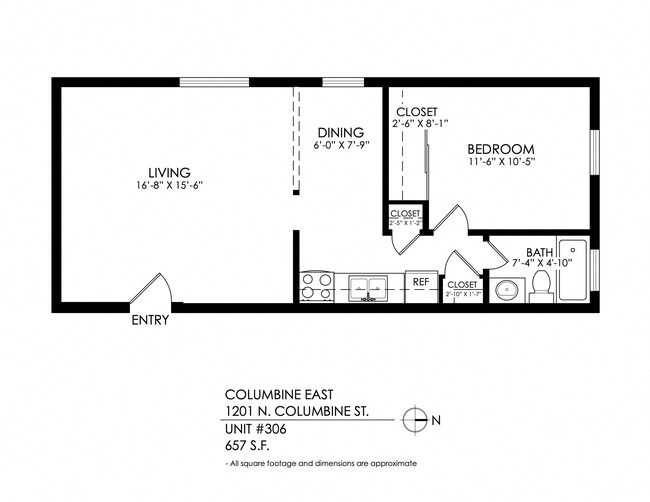 Plano de planta - Columbine East