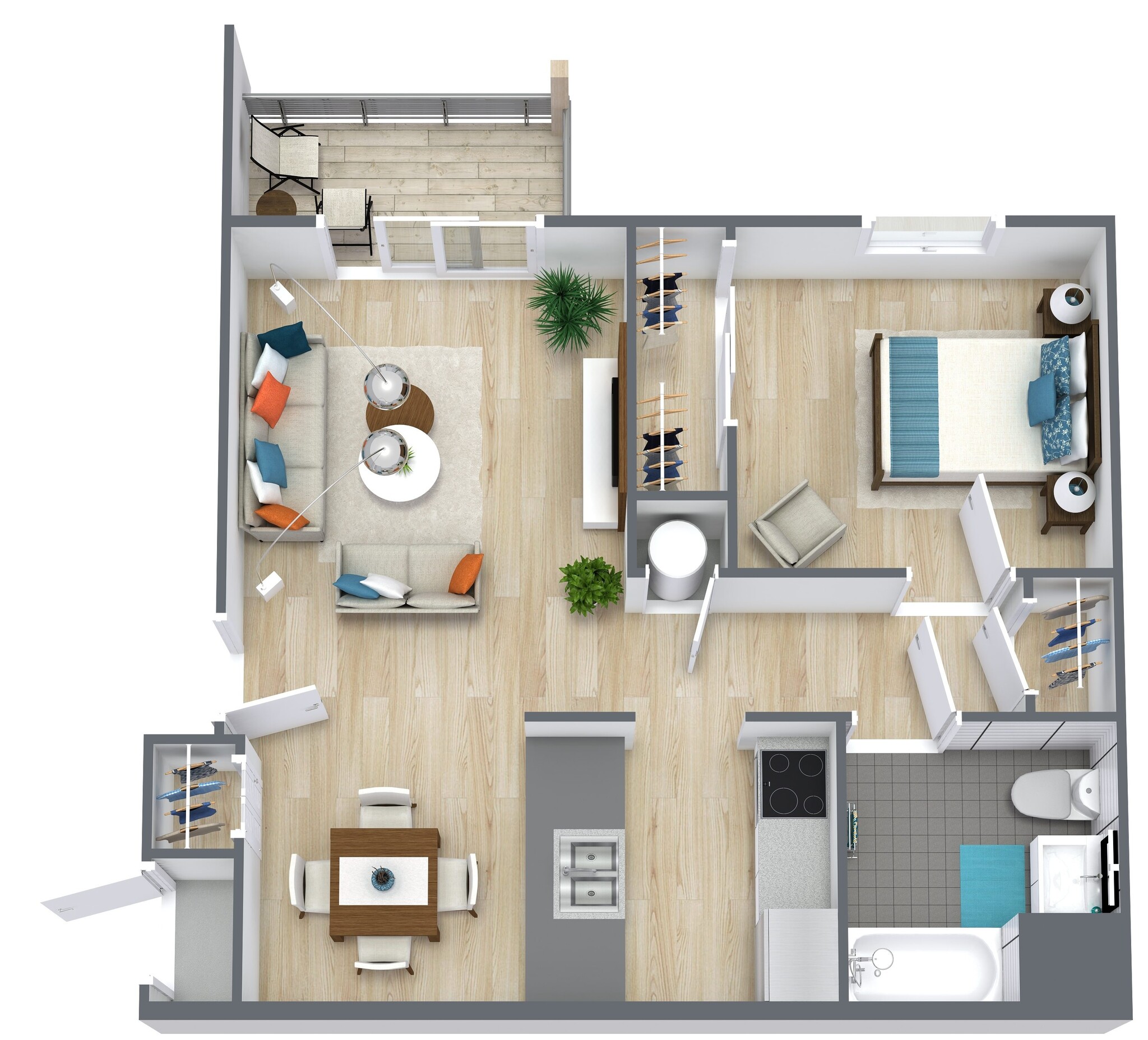 Fuller Apartments – 1 Bedroom - 1 Bath