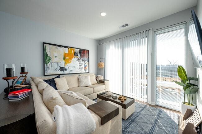 2BR, 1BA - 898SF - Living Room - The Annex of Bloomington