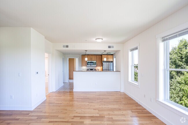 3HAB, 2BA - 1175SF - Sala de estar y cocina - Park87 Apartments