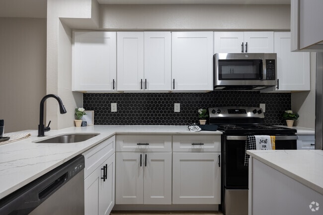 2BR, 1.5 BA - 950SF - Renovated - Kitchen - The Woods at Menchaca