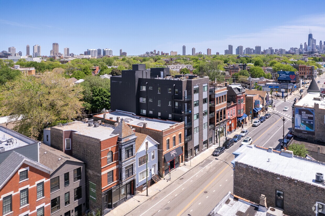 Aerial Photo - Clover View Lofts