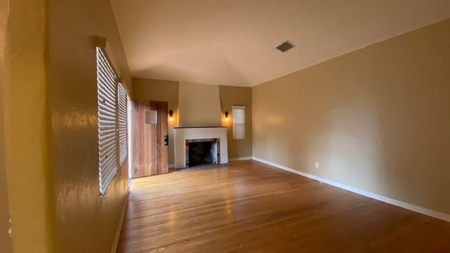 Living room with wood burning fireplace - 19 Parkwood Dr