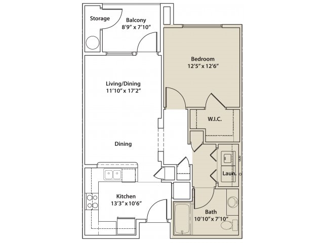 1BR/1BA - Madison Pointe