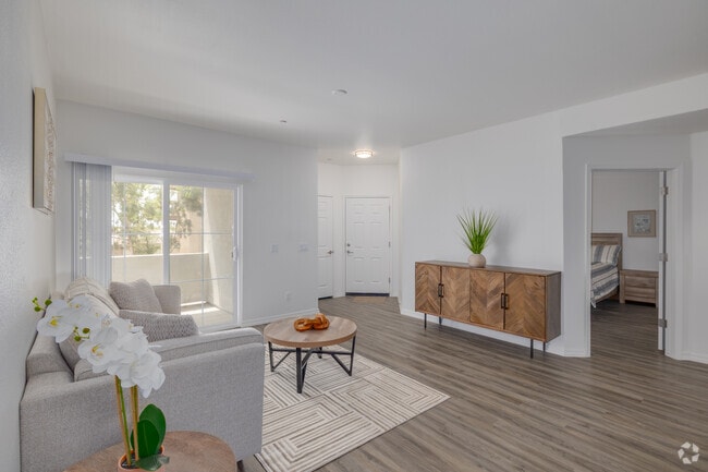 3BR, 2BA - 1,279SF - Living Room - The Crest at Skyline