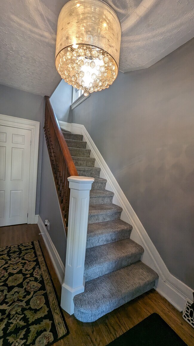 Beautiful foyer leading to 2nd floor apartment - 47 Yates St