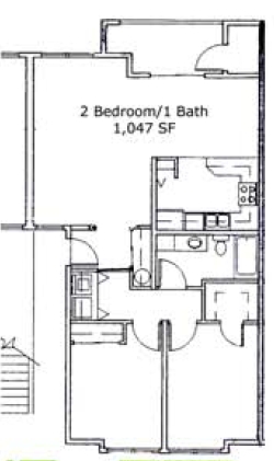 2HAB/1BA - Fountain Valley Apartments