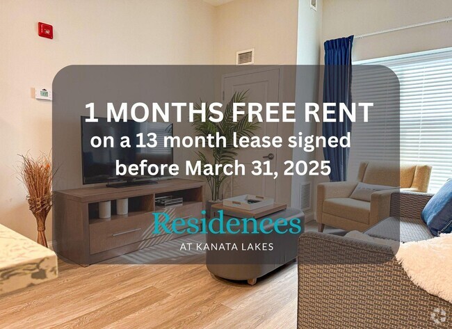 Special promotion - Residences at Kanata Lakes