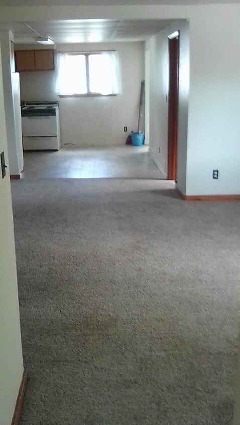 New carpeting throughout. Living room and both bedrooms - 663 court st