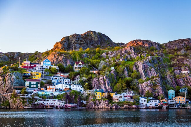 Dramatic cliffs meet historic homes in St. John's.