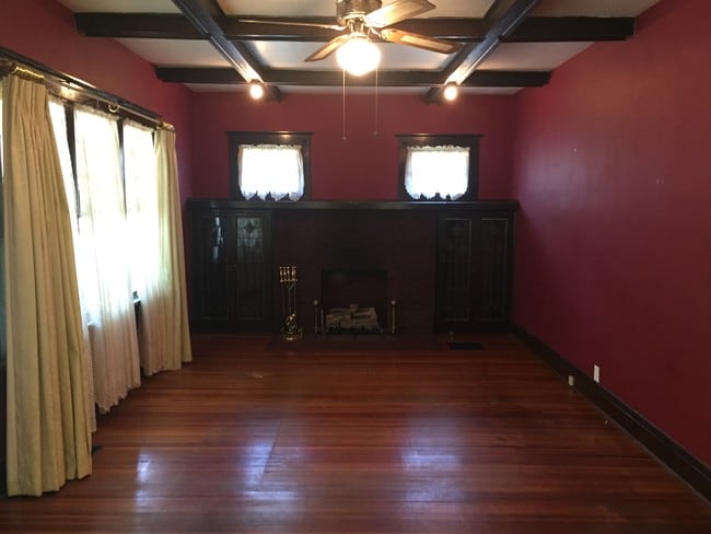 Living Room With Beautiful Cabinets - 2815 E Vermont St House
