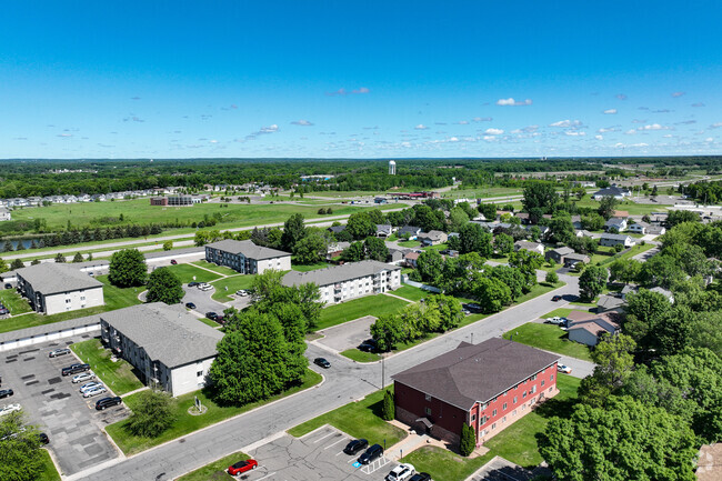 Aerial Photo - Paris Place Apartments