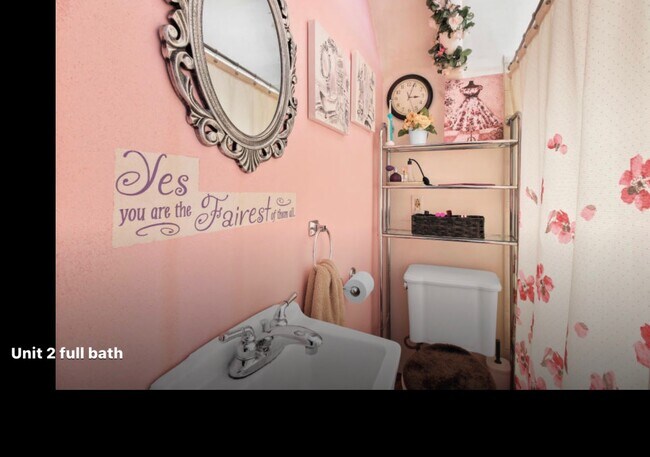 Bathroom, now painted white - 3711 E Armour Ave