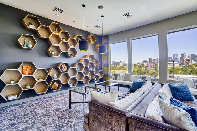 Incredible Denver views from the Great Room, available for resident events - Element 47 by Windsor