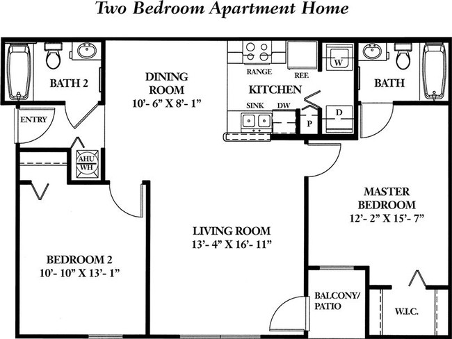 2 Bedrooms - Charleston Place Apartments