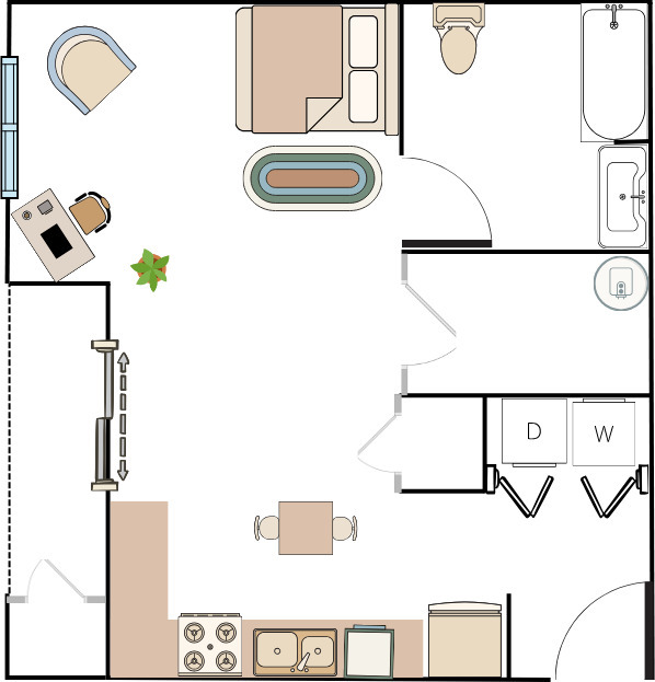 Plano de planta - Clearwater Lofts