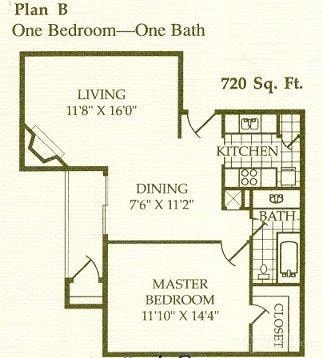 1BR/1BA - Pagewood Place