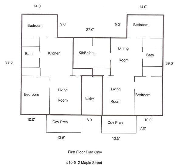 Plano de planta - Colonial Court